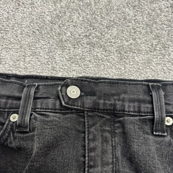 Levi's 548 Perfectly Slimming Capri Denim Jeans Womens 10 Black Cotton Stretch - Picture 5 of 15